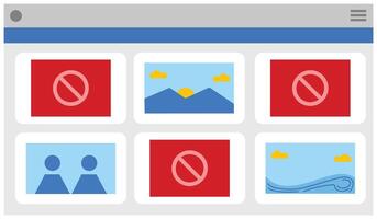 Illustration of a social media dashboard. User interface of a social media account's webpage. Graphic elements of the background design or layout of a dashboard. vector