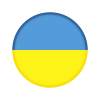 redondo bandera de Ucrania png