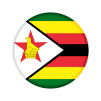 runden Flagge von Zimbabwe png