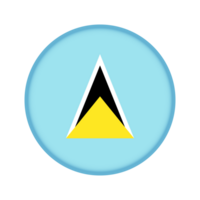 Round flag of Saint Lucia png