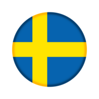 rond drapeau de Suède png