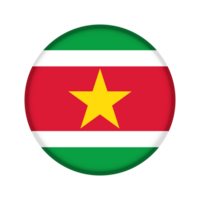 redondo bandera de Surinam png