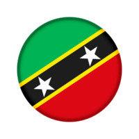 Round flag of Saint Kitts and Nevis png