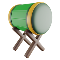 3d ilustración de verde Bedug png