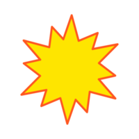 explosions cette avoir Jaune et Orange couleurs png