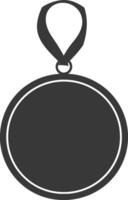 Silhouette Medal Award black color only vector