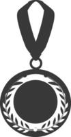 Silhouette Medal Award black color only vector