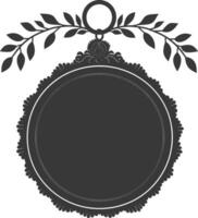 Silhouette Medal Award black color only vector