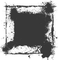 dirty texture border black color only vector