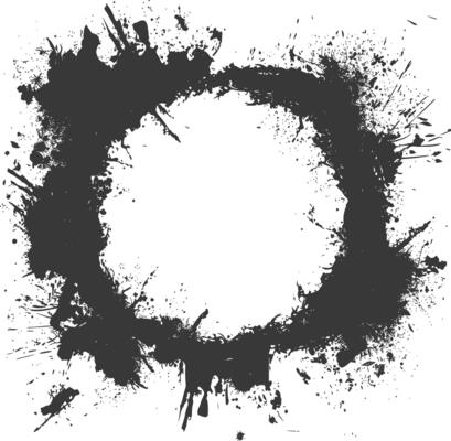 dirty texture border black color only