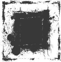 dirty texture border black color only vector