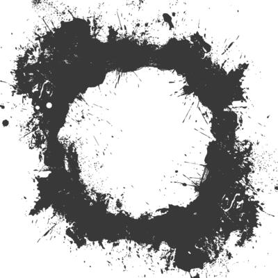 dirty texture border black color only