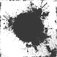 dirty texture border black color only vector