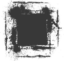 dirty texture border black color only vector