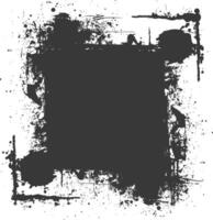 dirty texture border black color only vector