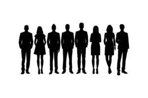 Silhouette Group of Business Professionals vector