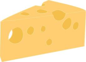 slice of cheese suitable for children's books vector