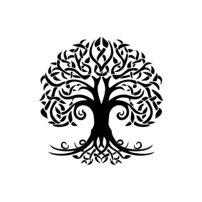Intricate Celtic Tree of Life Design