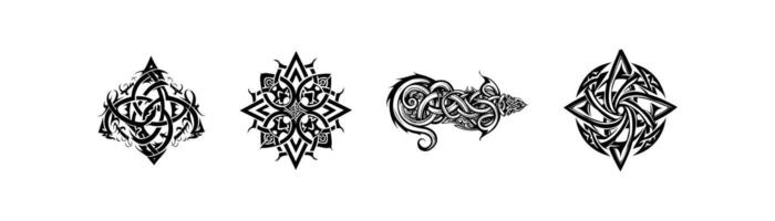 Celtic Knotwork Tattoo Designs vector