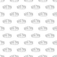 Seamless pattern with sushi for decorative print, wrapping paper, menu, wallpaper and fabric vector