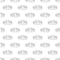 Seamless pattern with sushi for decorative print, wrapping paper, menu, wallpaper and fabric vector