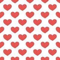 Seamless pattern with hand drawn heart doodle for decorative print, wrapping paper, greeting cards and fabric vector