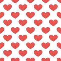 Seamless pattern with hand drawn heart doodle for decorative print, wrapping paper, greeting cards and fabric vector