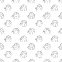 Seamless pattern with onigiri for decorative print, wrapping paper, menu, wallpaper and fabric vector