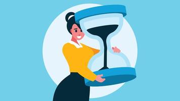 Time management concept illustration vector