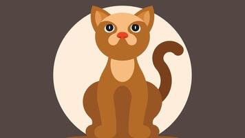 Cat pet animal isolated vector