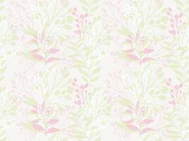 Abstract artistic jungle seamless pattern with shapes branches, leaves, leaf. Pastel unique botanical printing on a light background. hand drawing sketch. Collage template design for textile, vector