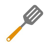 Flat design spatula icon. vector