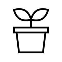 sencillo planta de casa icono. planta icono. vector