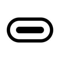 USB Type-C connector icon. vector