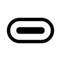 USB Type-C connector icon. vector