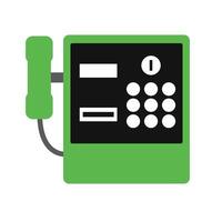 Public phone icon. Pay phone icon. vector