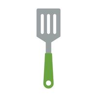 verde espátula icono. tornero icono. vector