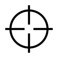 Simple target icon. Aiming icon. vector