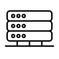 Simple web server icon. vector
