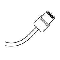 USB C cable icon. vector