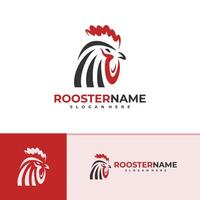 Rooster logo template, Creative Rooster head logo design concepts vector