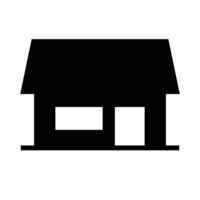 Store silhouette icon. Retail store. vector