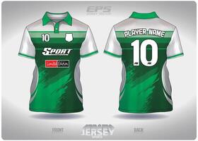 EPS jersey sports shirt .green grunge brushes pattern design, illustration, textile background for sports poloshirt, football jersey poloshirt vector