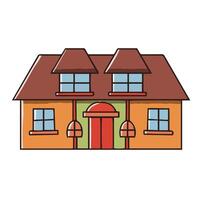 Hand Drawn House Doodle Illustration vector