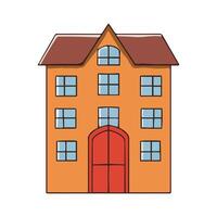 Hand Drawn House Doodle Illustration vector