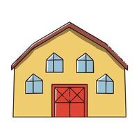 Hand Drawn House Doodle Illustration vector