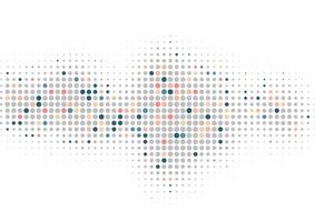 Abstract background with halftone dots pattern design vector