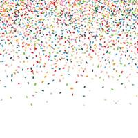 celebration background with colourful falling confetti vector