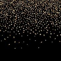 celebration background with golden confetti vector