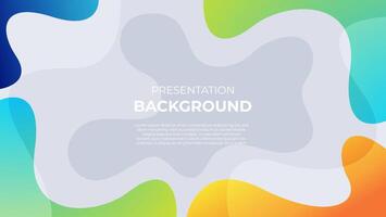 colorful abstract fluid background. great for presentation, banner, poster, etc. vector
